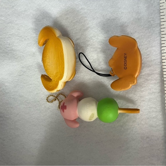 Set of 3 STITCH Squishy Marshmallow Charm Keychain Tokyo Disney Store Blue - Picture 3 of 11